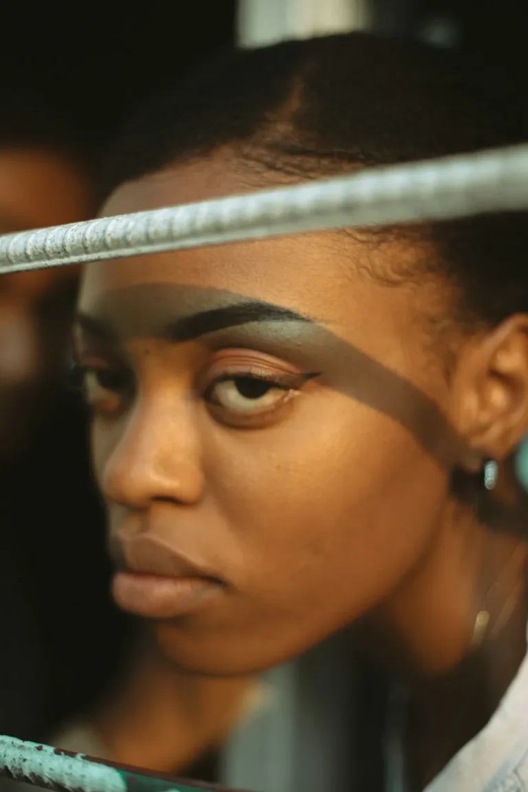 Brow mapping string across a client's brow