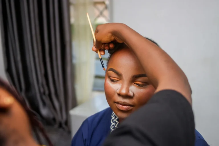 Brows mapped before shaping