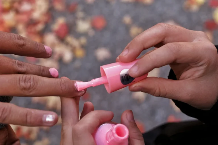 Painting pink polish