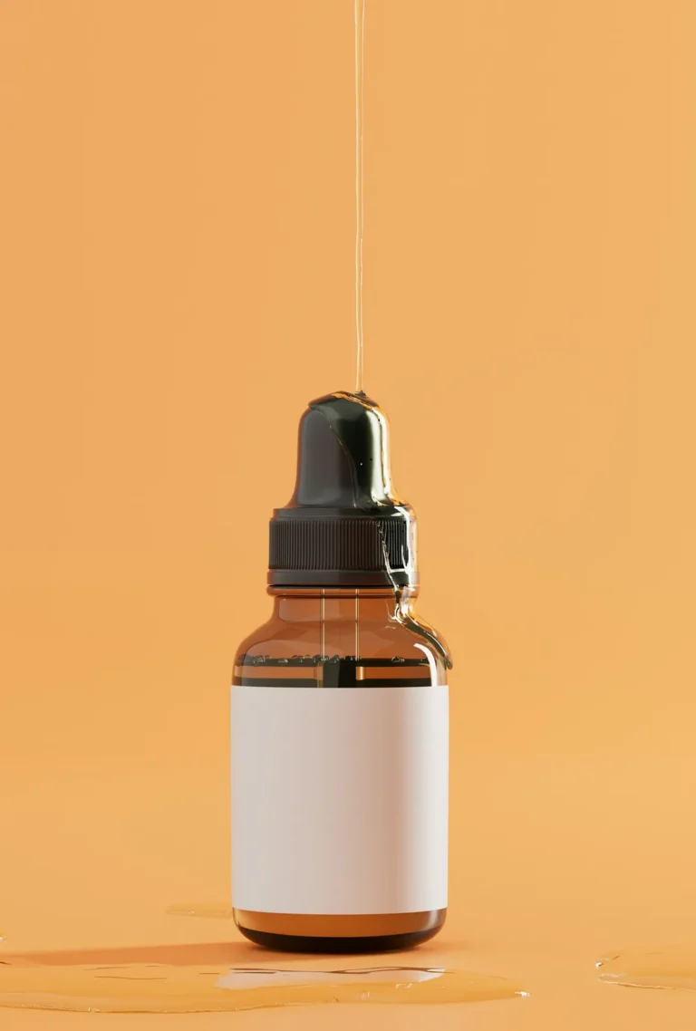 Dropper with golden serum