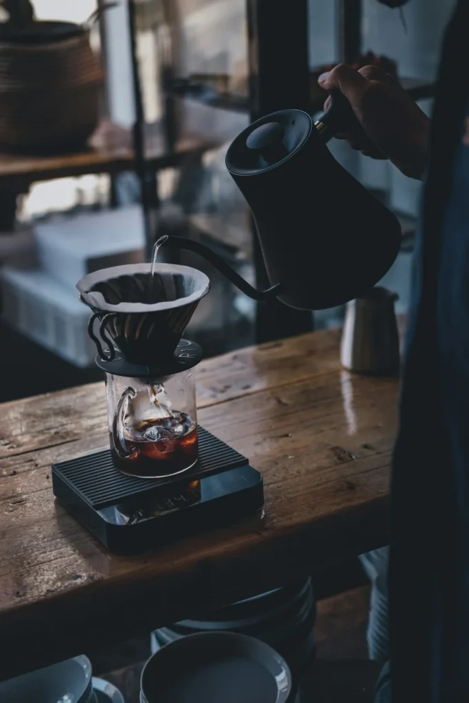 Pour-over on a scale