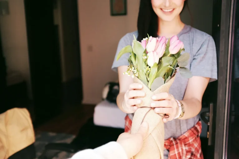 Tulips delivered to the door