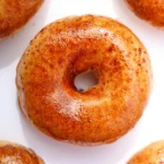 Creme brulee donut with a burnt sugar top