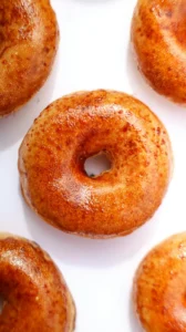 Creme brulee donut with a burnt sugar top