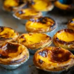 Egg tarts with caramelized tops