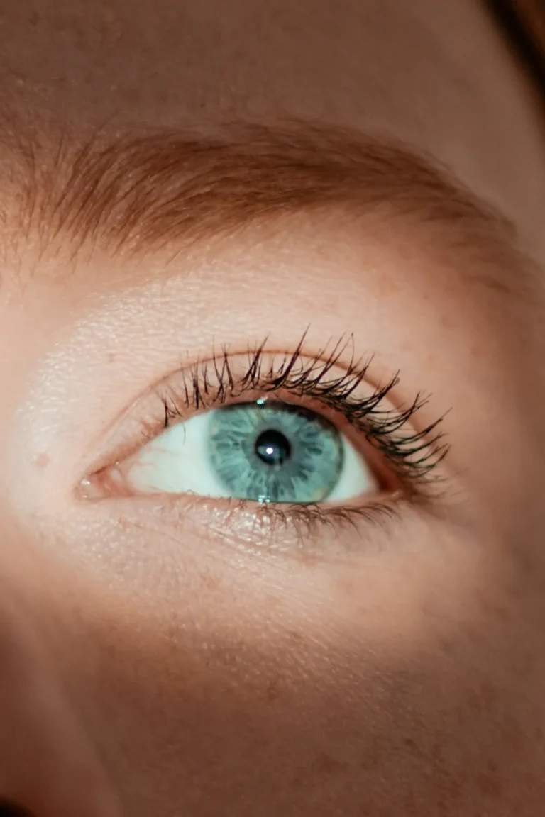Natural lashes after a lash lift