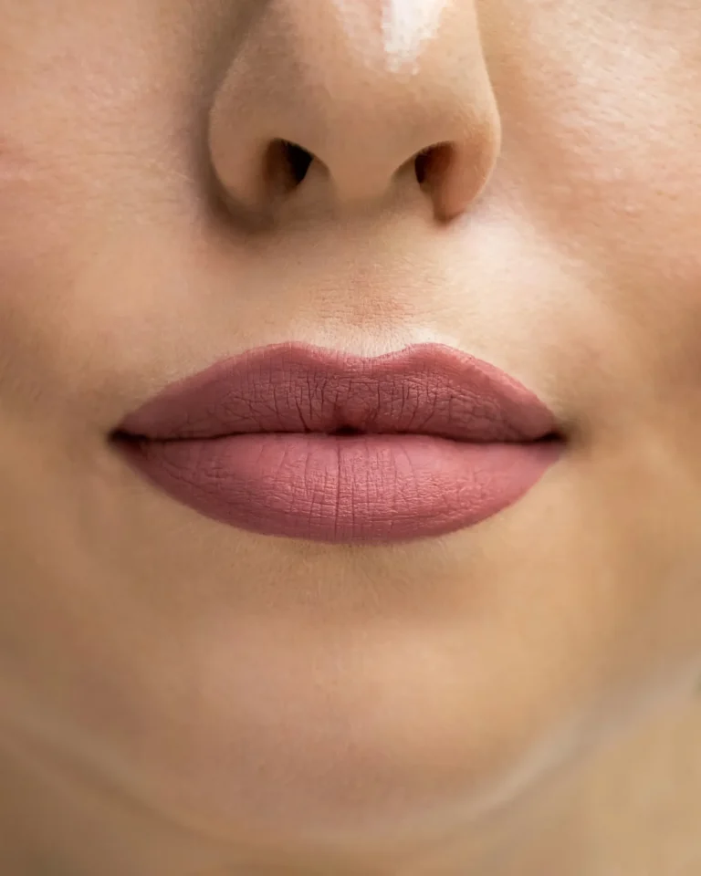 Natural rose lip blush