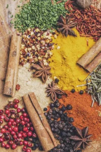 Star anise, cinnamon and turmeric