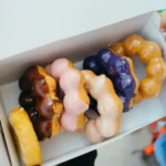 A box of mochi donuts