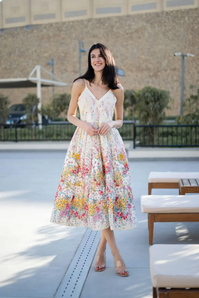 Floral midi dress