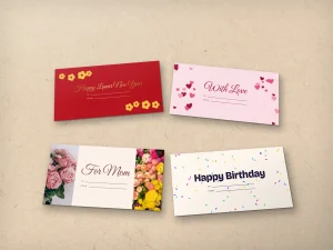 Seasonal ready-made envelopes: Lunar New Year, Valentine’s, Mother’s Day and birthday
