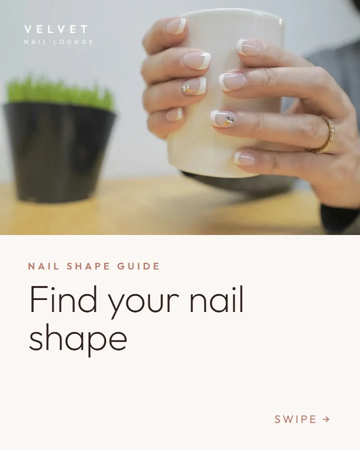 Nail shape guide carousel, slide 1: Find your nail shape
