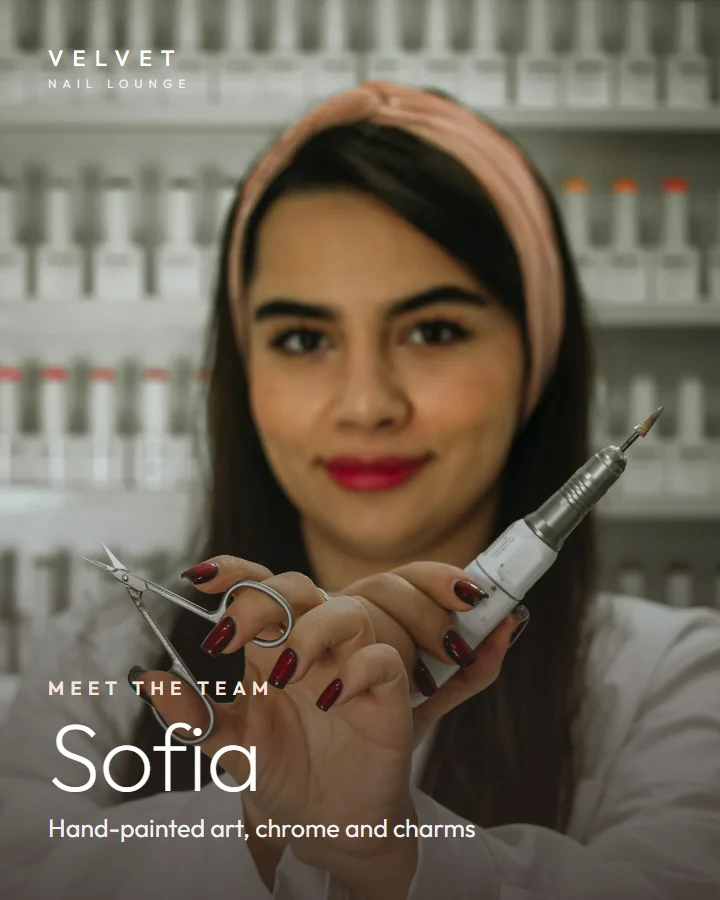 Meet-the-team post: Sofia, hand-painted art, chrome and charms